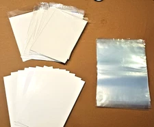 1 mil mylites--15 pcs...used comic book storage bags w/boards, 29 Golden Age?