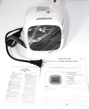 NEW! Ambiano Ceramic Personal Heater Compact Light weight heater 2 pwr setting