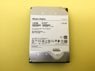 WesternDigital 12TB HC520 HDD ハードディスク Western Digital Ultrastar 12TB DC 7200 RPM 3.5