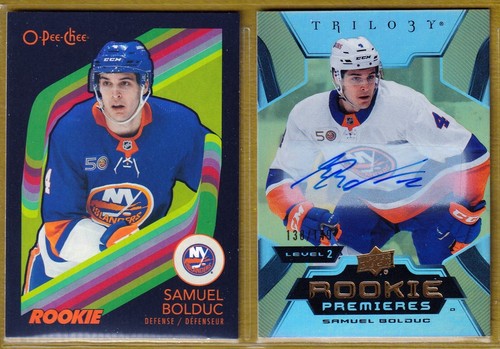 Samuel Bolduc RC LOT - Retro Black /100 & Trilogy Gold AUTO /149