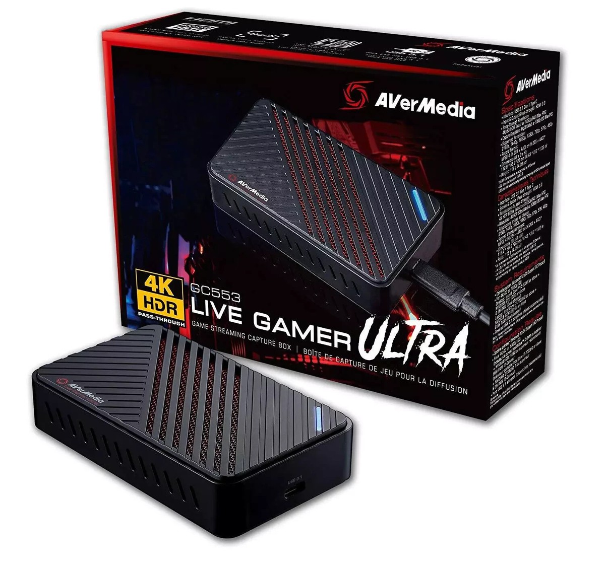 【AVerMedia】Live Gamer Ultra GC553 AVerMedia GC553 Live Gamer ULTRA (LGU) 4K Pass-Through Game
