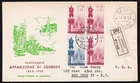 ITALY . 1958 Shrine at Lourdes (739-740)  . First Day Cover