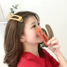 Women Frosted Hair Grip Large Duckbill Clip Korean Candy Color Hairpin Barrettes