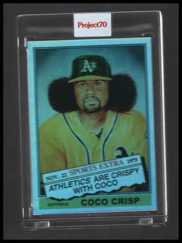 2021-22 Topps Project70 #78 Coco Crisp Rainbow Foil #/70 Athletics Jonas Never