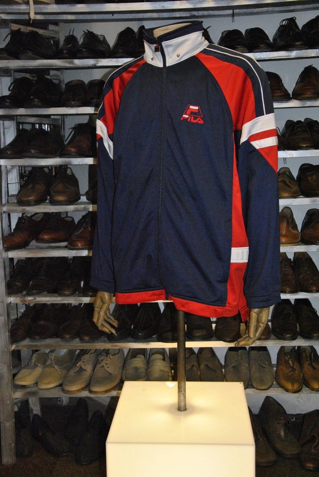 FILA Giacca Uomo Sportiva 90er Tracktop Felpa per Allenamento Vero Vintage