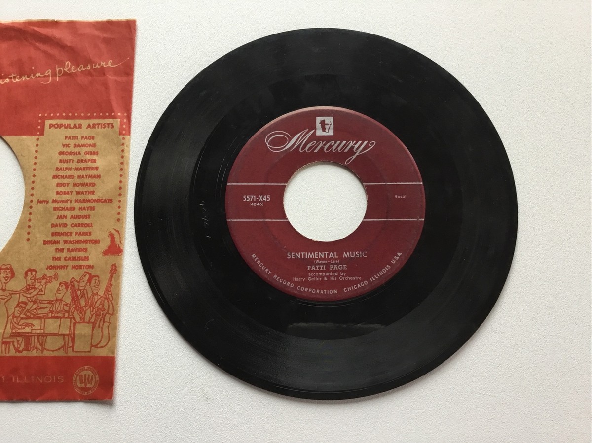 パティページ Patti Page MAMA FROM THE TRAIN (POP 45) #70971 PLAYS VG++ NO