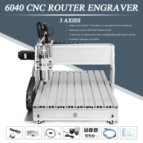 CNC 6040/3040/3020 3/4 Achse Router Fräsmaschine Metall Fräsmaschine Fräsen - Bild 32 von 41
