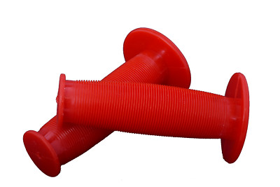 Oxford Pilz gerippt geflanscht Kinder Lenker bequeme Griffe Kinder Fahrrad rot 22,2 mm