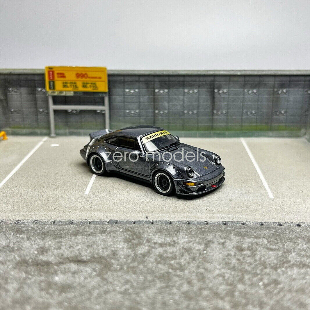 CMModel 1/64 Scale Porsche 911 RWB 964 Grey Diecast Car CMModel 1/64 Scale Porsche 911 RWB 964 Grey Diecast Car