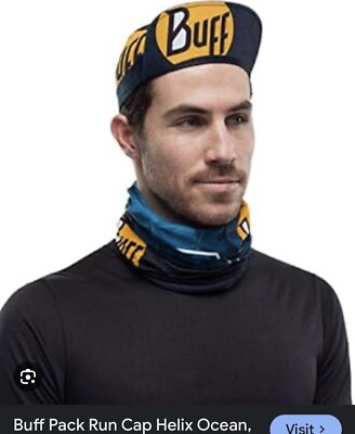 BUFF  Ocean Pack Run Cap Helix Ocean  Rare Discontinued