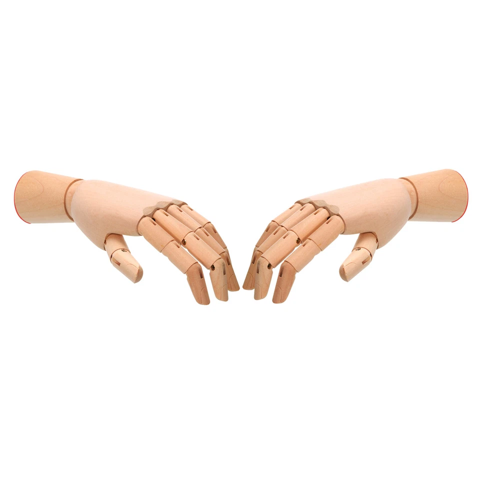 10" Holzhandmodell, Künstler-Mannequin rechte und linke Handmodell - Bild 4 von 4