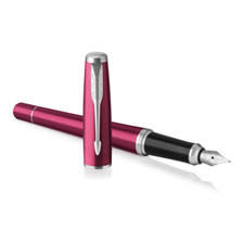 Parker Urban Vibrant Magenta Medium Nib Fountain Pen in gift box