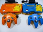 Nintendo 64 N64 Pokemon Pikachu Console Choose Orange and Blue Used REGION FREE