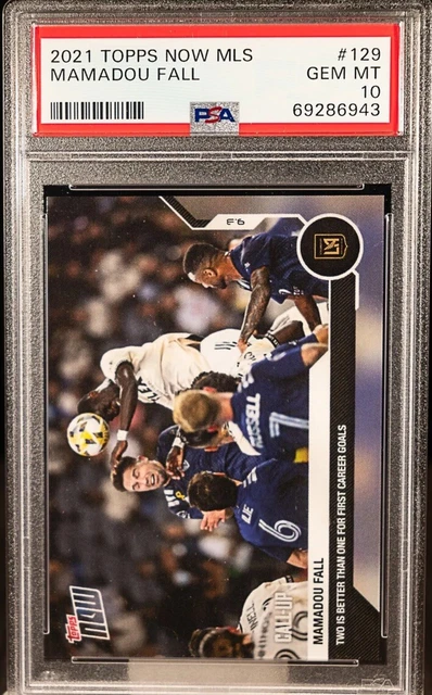 PSA 10 2021 Topps Now MLS Mamadou Fall #129 Graded Soccer Rookie Card RC LAFC