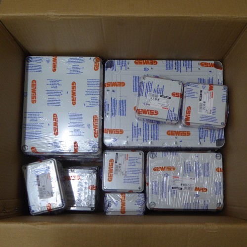 LOT TRAVAUX 20 x Gewiss Boîte de Jonction Boîtes de Boîtier Adaptable IP56 Extérieur Divers - Photo 2/12