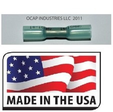  25 16-14 GA. BLUE 3M HEAT SHRINK BUTT WIRE CONNECTORS AUTOMOTIVE-MARINE GRADE