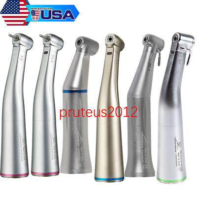 Dental 1:1/1:5/20:1 Contra Angle Handpiece Inner Spray LED FIBER OPTIC/No LED