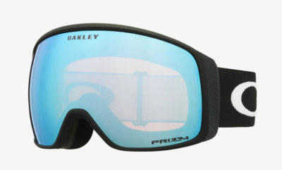 Oakley 7104 06 Flight Tr L Maske Schnee Snow Goggles Matte Black Prizm Sapphire
