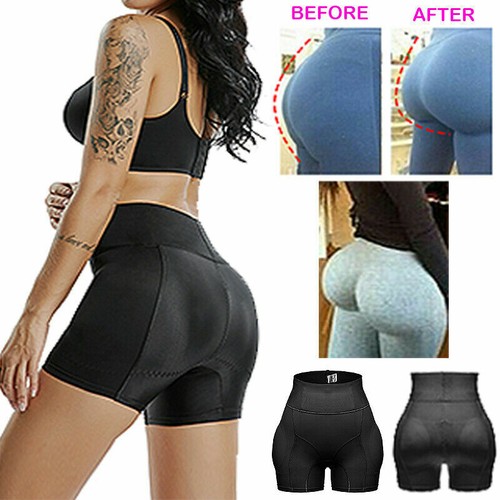 Ladies Padded Bum Pants Hip Enhancer Shaper Panty Butt Lifter Boyshort