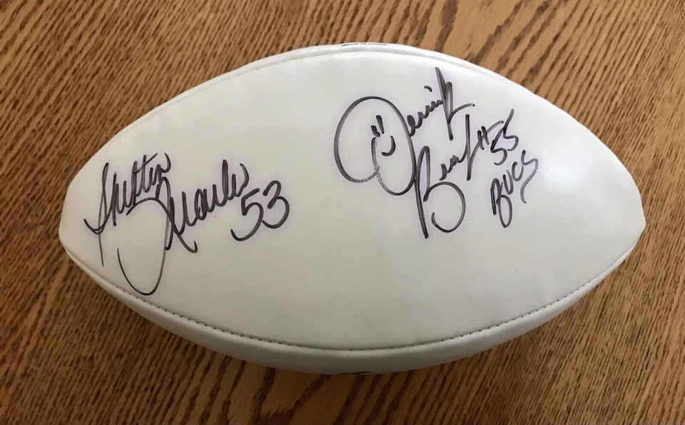 HOF Derrick Brooks & Shelton Quarles Signed Tampa Bay Buccaneers Signed Football - Изображение 2 из 2