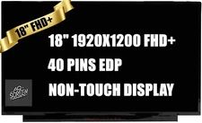 N180JME-GAA DP/N 0DN9CJ 18" IPS 1920x1200 40 Pin 480hz LCD Screen Display Panel