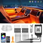Wireless APP & Remote Control Car Interior LED RGB Strip Lights Ambient Lighting