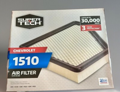 Two (2) Super Tech Air Filters #1510 - Made in USA