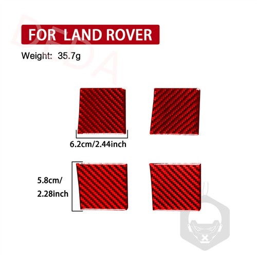 Manija interior de la puerta de fibra de carbono roja para Land Rover Defender 90 110 2020+ - Imagen 2 de 12