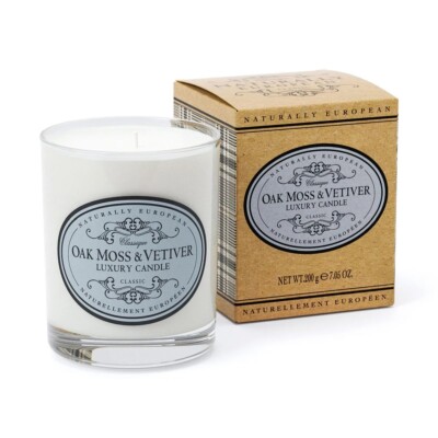 The Somerset Toiletry Co: Luxus-Duftkerze im Glas ''Oak Moss & Vetiver 200 g 40 h