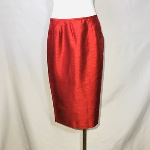 red pencil skirt suit
