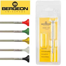 Bergeon 30081 Watchmaker's Flat Head Screwdrivers, Size 0.5mm - 1.40mm - NEW!