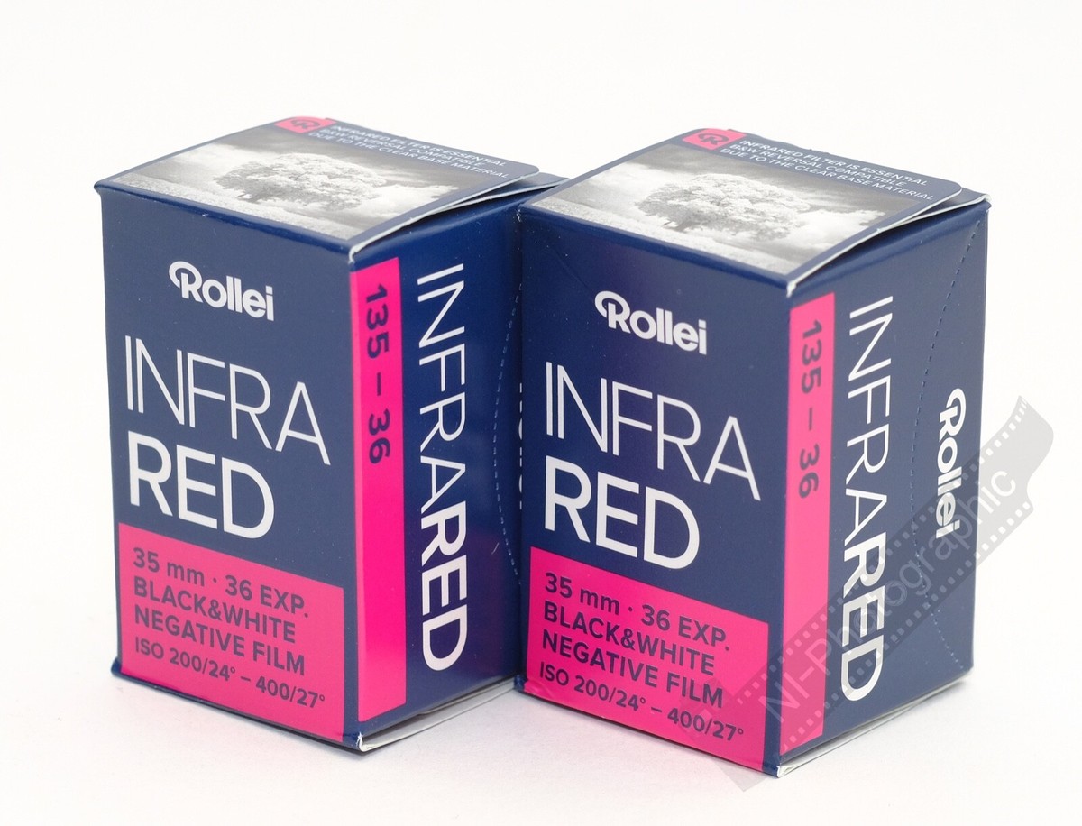 Rollei InfraRed IR400 Black White Film 35mm 36 Exp Twin Pack