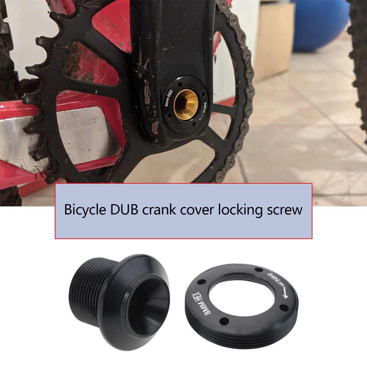 Pk Bicycle Crank Arm Bolt Kit Self-Extracting M18/M30 for SRAM