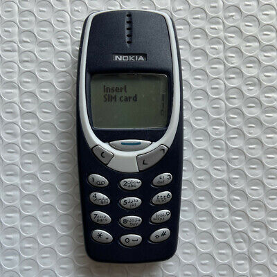 Nokia 3310 Navy blue Unlocked 2G GSM 900/1800 Mobile Phone - with Snake II  Game