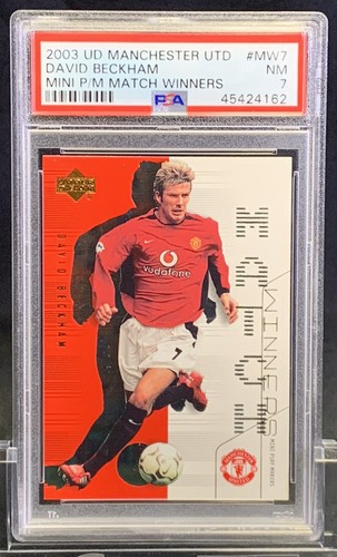 2003 Upper Deck DAVID BECKHAM Man-U Match Winners #MW7 PSA 7 POP 13