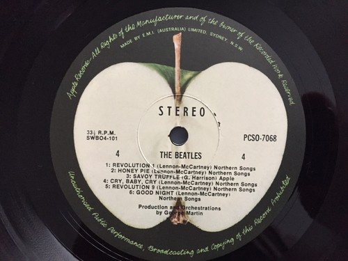BEATLES. WHITE ALBUM. APPLE LABEL AUST RELEASE - Picture 4 of 12