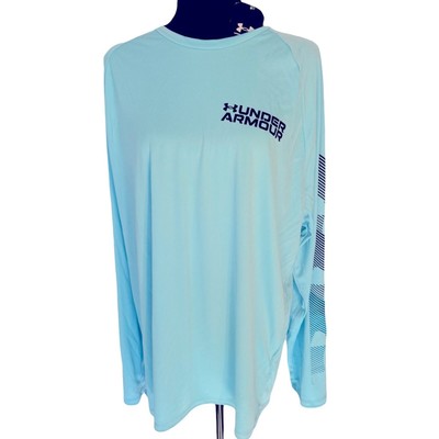 Under Armour UA Velocity Graphic Tee Men's XL Blue Sports Beach Athletic