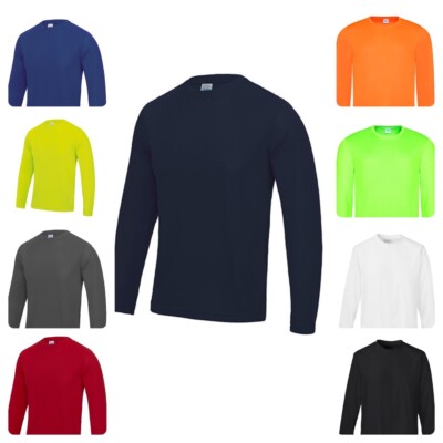 Just Cool Long Sleeve Cool T-Shirt JC002 Langarmshirt Funktionsshirt Sportshirt