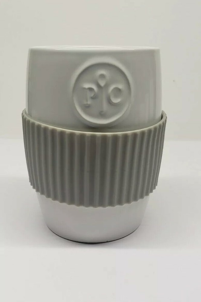 Pampered Chef Microwave Egg Cooker Ceramic Base with Silicone Sleeve No Lid Model 1529