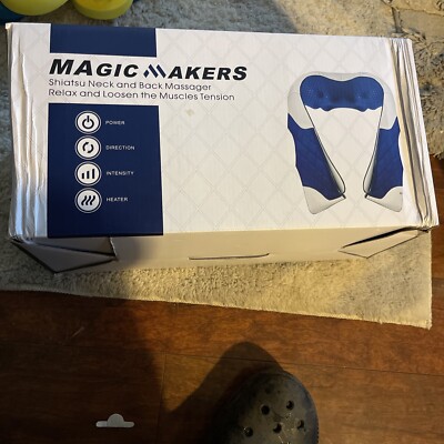 Magic Makers Shiatsu Back, Neck Massager with Heat