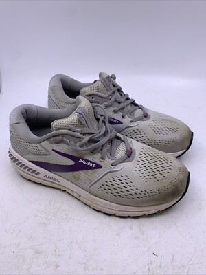 Brooks Ariel 20 Womens Gray And Purple Size 10 Running Sneaker 1203151B009 
