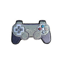 Embroidered Retro Game Controller Colored Buttons Iron On Sew Applique Patch