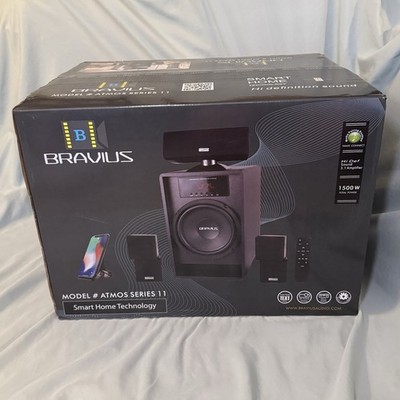 Bravius Atmos Series 11 Surround Sound Speakers 1500W with Remote