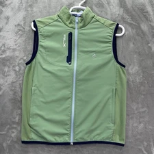 RLX Ralph Lauren vest men medium golf Full Zip Stretch Performance hybrid panel