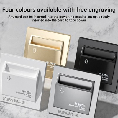 Hotel Keycard System Insert Card To Take Power Saving Energy AC180-250V 3-wire