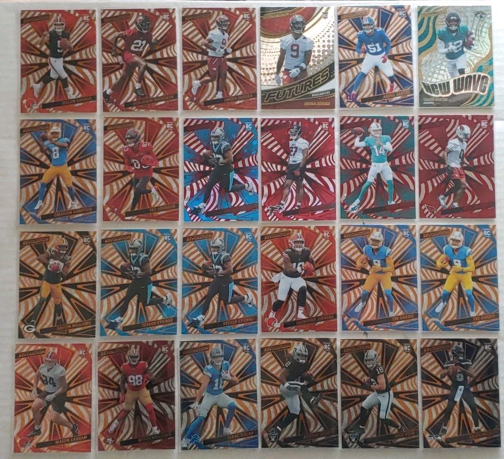 2025 panini revolution football Rookie Card Lot Of 24 🏈🏈🔥🔥💥🔥