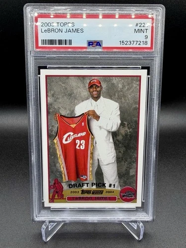 2003 Topps Lebron James Rookie PSA 9