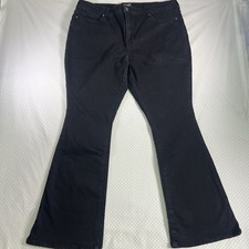 Terra  Sky Jeans Women's Size 16WP Black Boot Cut Hight Rise Casual