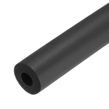 Pipe Insulation Foam Tube 12mm ID 26mm OD 0.46m(18") Heat Preservation,Black