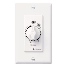 Intermatic Fd12hhw Timer, Spring Wound, 12 Hr, Hold Feature